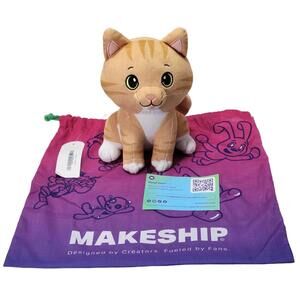 Embers Plushie! Makeship Plush Orange Tabby Cat By Embertheorangcat 404 Made NWT